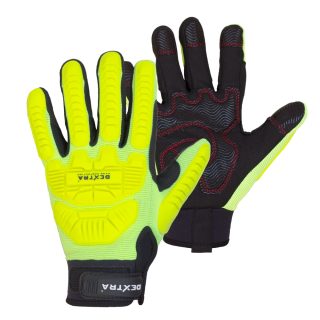 DX360 - Hi Vis Cut 5 Anti-Vibration Impact Mechanics Gloves